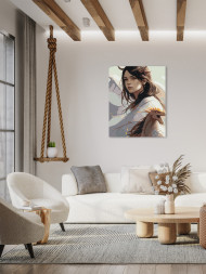 Картина по номерам &amp;quot;Девушка с драконом&amp;quot;