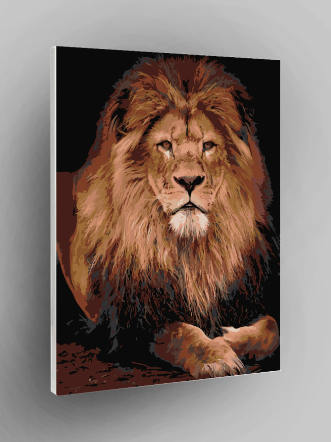 Raqamlar bo&amp;#039;yicha rasm &amp;quot;Jasur sher&amp;quot;