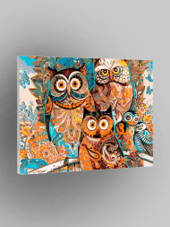 Raqamlar bo&#039;yicha rasm &quot;Ukkilar oilasi&quot;