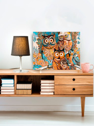 Raqamlar bo&#039;yicha rasm &quot;Ukkilar oilasi&quot;