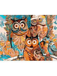 Raqamlar bo&#039;yicha rasm &quot;Ukkilar oilasi&quot;