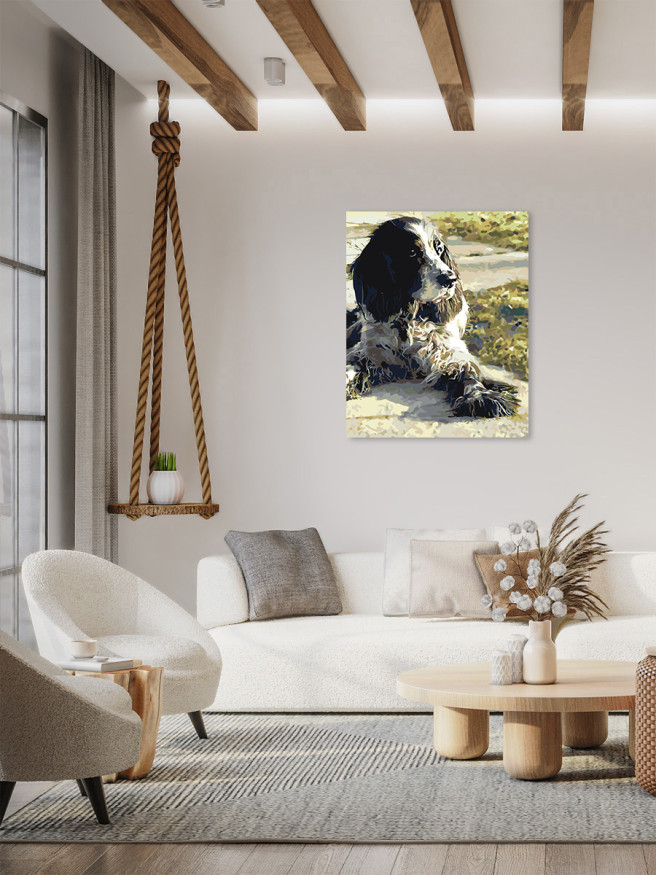 Raqamlar bo&amp;#039;yicha rasm &amp;quot;Tukli it&amp;quot;