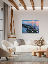 Raqamlar bo&#039;yicha rasm &quot;Plyajdagi toshbaqalar&quot;