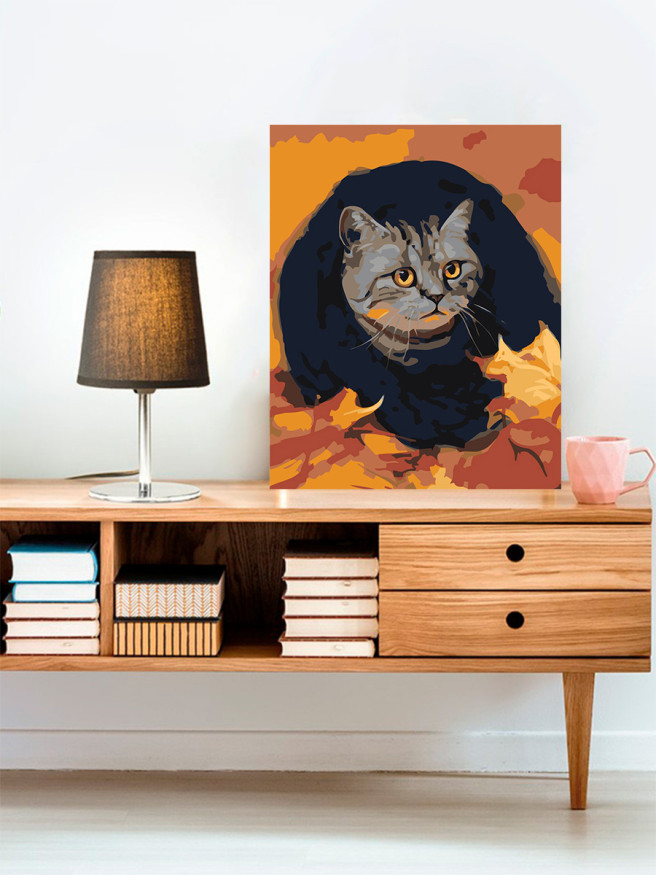 Raqamlar bo&amp;#039;yicha rasm &amp;quot;Qo&amp;#039;rqqan mushuk&amp;quot;