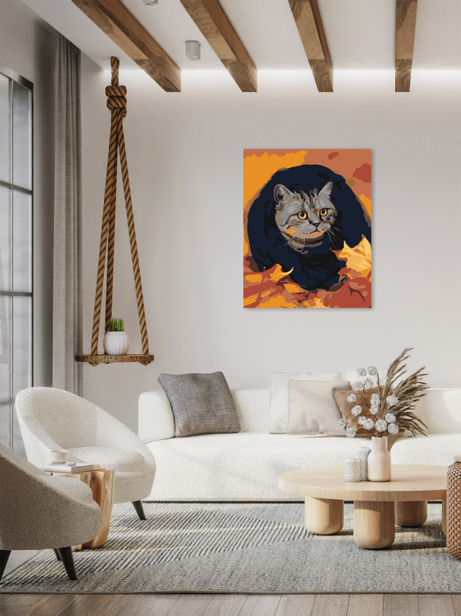 Raqamlar bo&amp;#039;yicha rasm &amp;quot;Qo&amp;#039;rqqan mushuk&amp;quot;