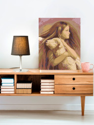 Картина по номерам &amp;quot;Девочка с бараном&amp;quot;