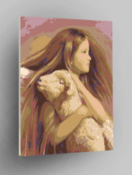 Картина по номерам &amp;quot;Девочка с бараном&amp;quot;