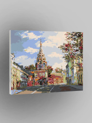 Картина по номерам "Церковь в городе"