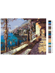 Raqamlar bo'yicha rasm "Chiroyli manzara"