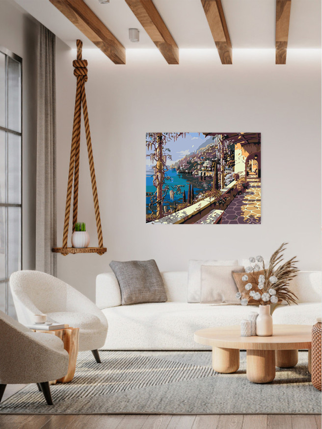 Raqamlar bo&amp;#039;yicha rasm &amp;quot;Chiroyli manzara&amp;quot;