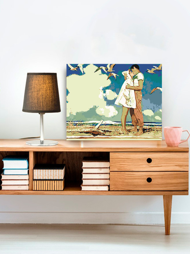 Raqamlar bo&amp;#039;yicha rasm &amp;quot;Sohilda sevib qolgan er-xotin&amp;quot;