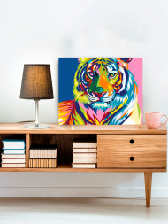 Raqamlar bo&#039;yicha rasm &quot;Rangli yo&#039;lbars&quot;