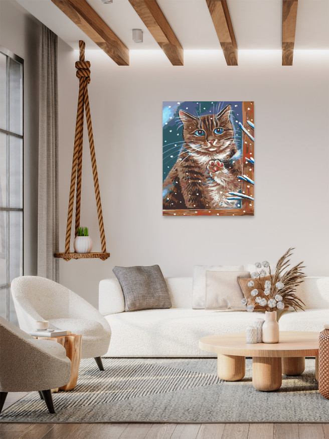 Картина по номерам &amp;quot;Милый котик&amp;quot;