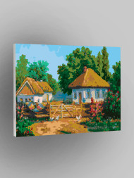 Картина по номерам &amp;quot;Домики в деревнях&amp;quot;