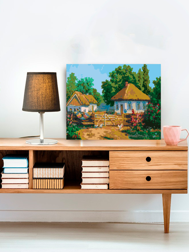 Картина по номерам &amp;quot;Домики в деревнях&amp;quot;