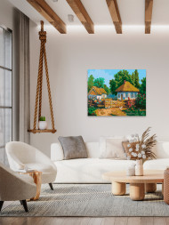 Картина по номерам &amp;quot;Домики в деревнях&amp;quot;