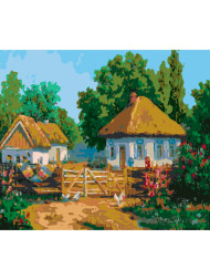 Картина по номерам &amp;quot;Домики в деревнях&amp;quot;