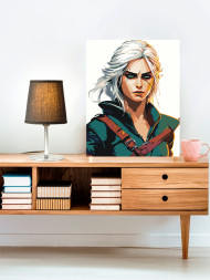 Картина по номерам &amp;quot;Воинственная блондинка&amp;quot;