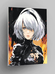 Картина по номерам &amp;quot;Блондинка в огне&amp;quot;