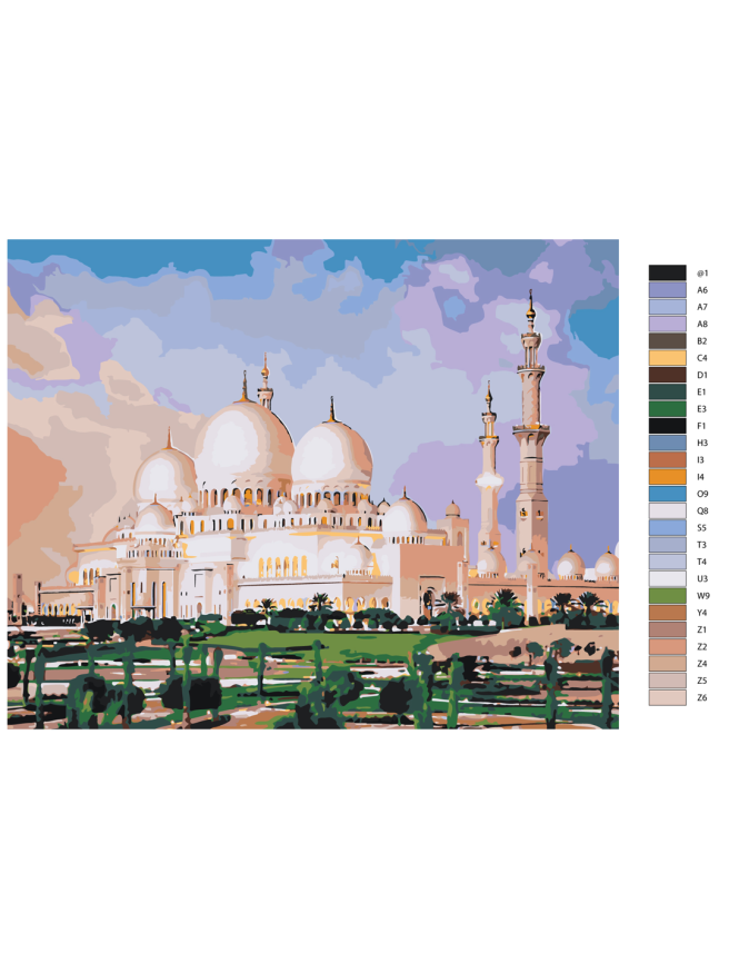 Картина по номерам &amp;quot;Большая мечеть шейха Заида&amp;quot;