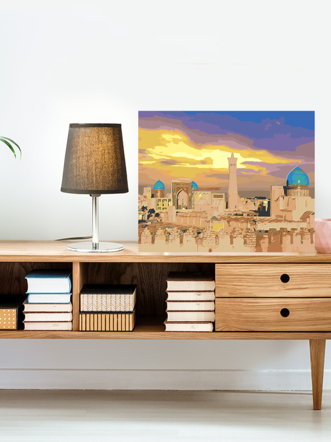 Raqamlar bo‘yicha rasm &amp;quot;Buxoro. Kalon minorasi quyosh botishida&amp;quot;