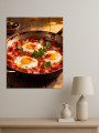 Holstga bosilgan poster &amp;quot;Tuxum va sabzavotli shakshuka&amp;quot;