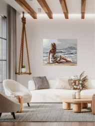 Картина по номерам "Девушка у моря"
