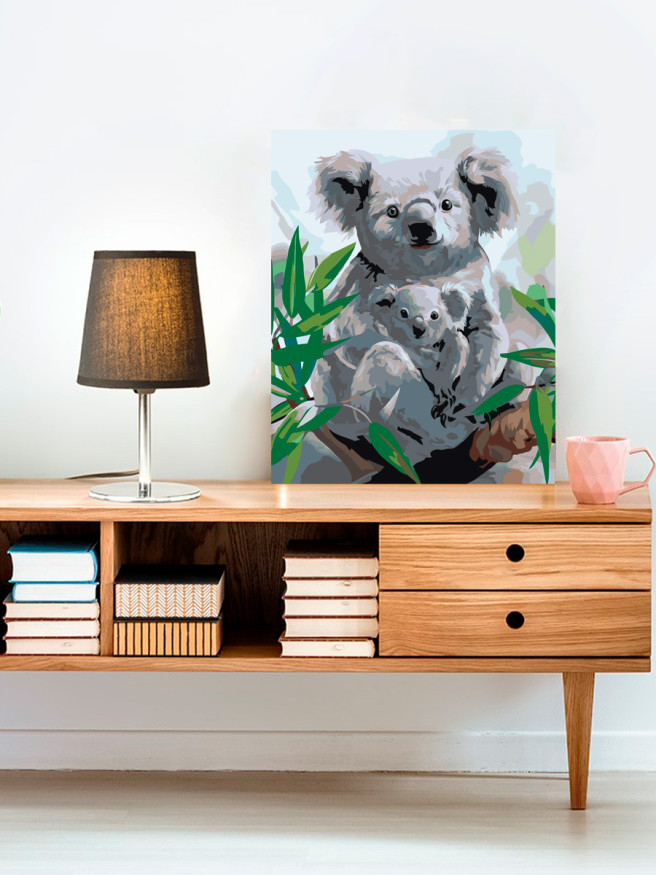 Raqamlar bo&amp;#039;yicha rasm &amp;quot;Koala va bolasi&amp;quot;