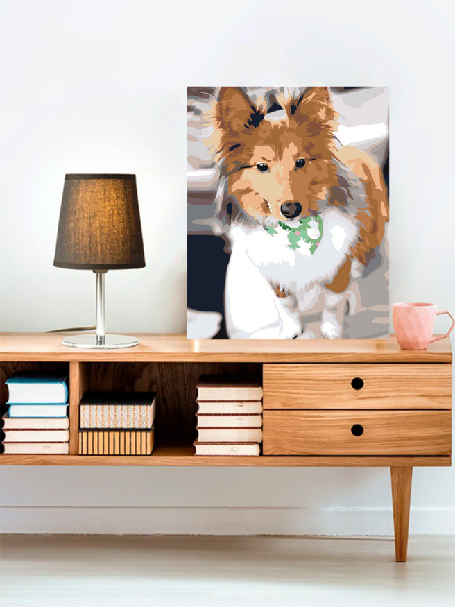 Raqamlar bo&amp;#039;yicha rasm &amp;quot;Yumshoq it&amp;quot;