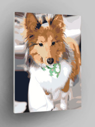 Raqamlar bo&#039;yicha rasm &quot;Yumshoq it&quot;