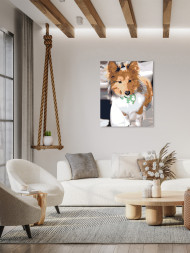 Raqamlar bo&#039;yicha rasm &quot;Yumshoq it&quot;