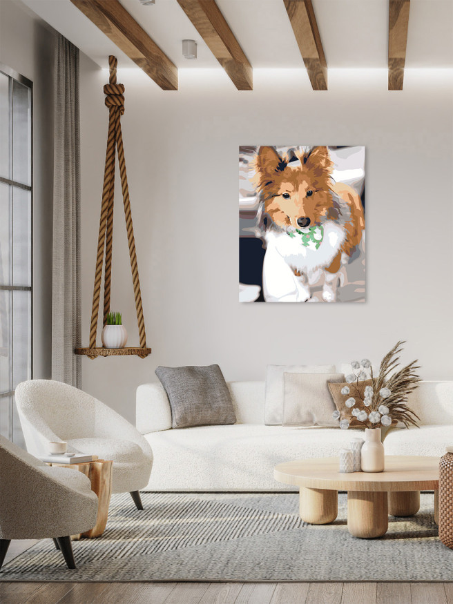 Raqamlar bo&amp;#039;yicha rasm &amp;quot;Yumshoq it&amp;quot;