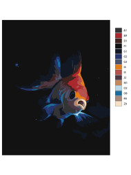 Raqamlar bo'yicha rasm "Baliq"