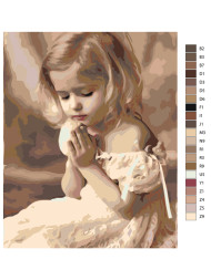 Картина по номерам &amp;quot;Маленькая девочка&amp;quot;