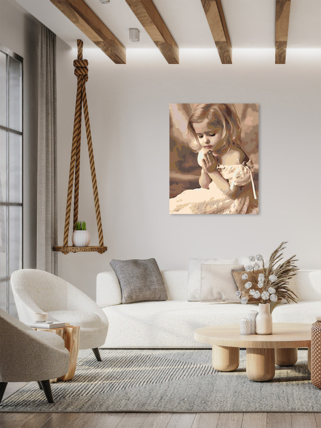 Картина по номерам &amp;quot;Маленькая девочка&amp;quot;