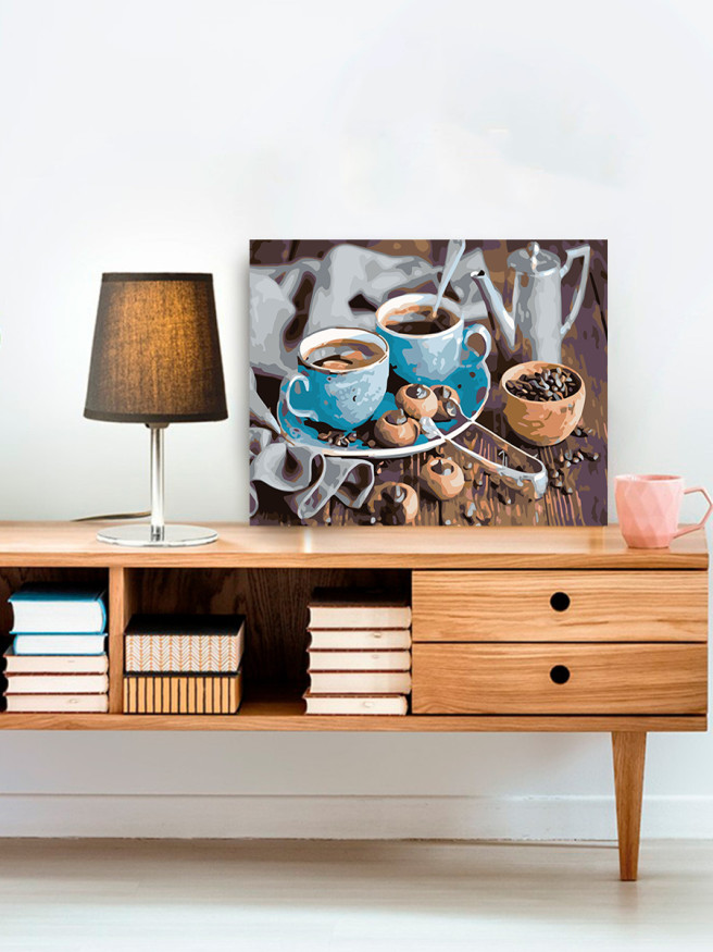 Картина по номерам &amp;quot;Две чашки кофе&amp;quot;