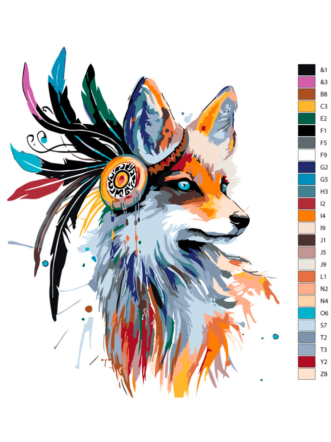 Картина по номерам &amp;quot;Духовная лиса&amp;quot;