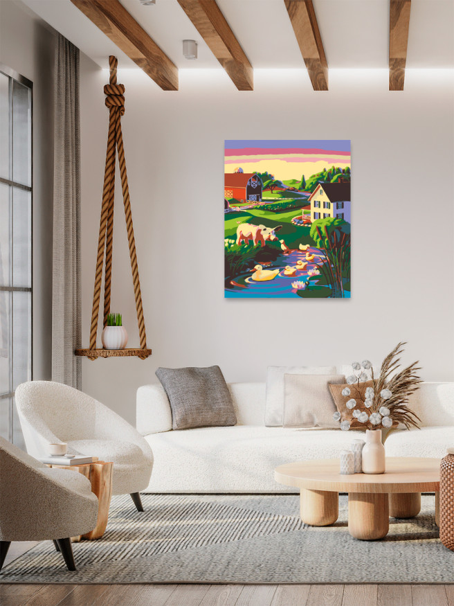 Картина по номерам &amp;quot;Весёлая ферма&amp;quot;