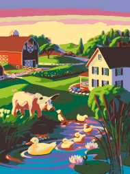 Картина по номерам &amp;quot;Весёлая ферма&amp;quot;