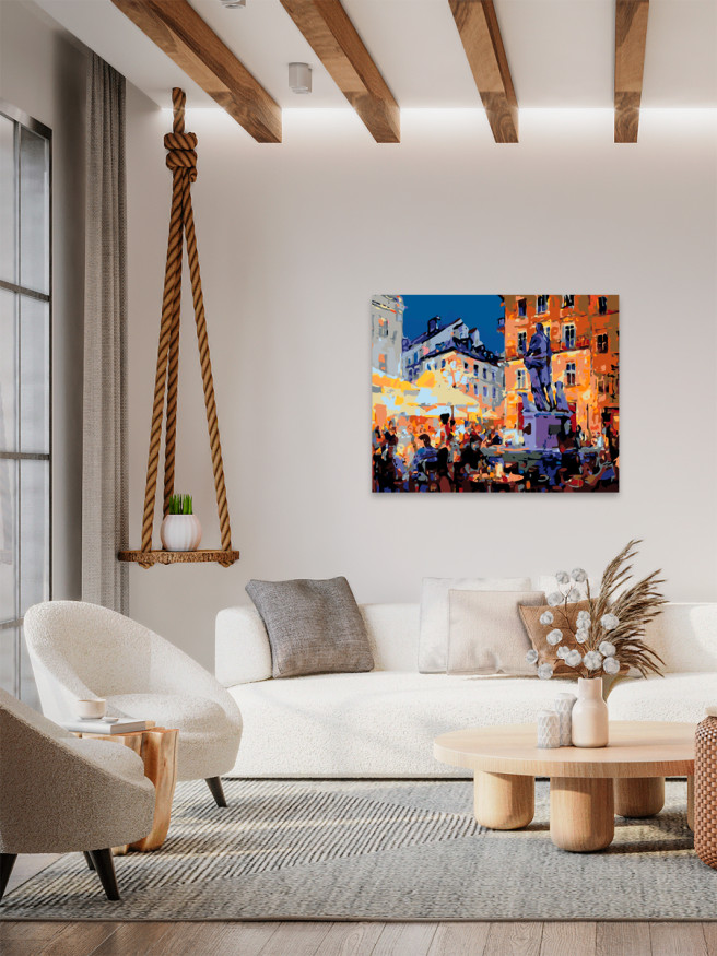 Картина по номерам &amp;quot;Центр города&amp;quot;