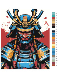 Картина по номерам &amp;quot;Китайский воин&amp;quot;