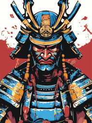 Картина по номерам &amp;quot;Китайский воин&amp;quot;