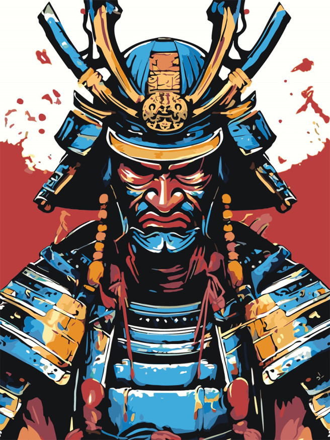 Raqamlar bo&amp;#039;yicha rasm &amp;quot;Xitoylik jangchi&amp;quot;