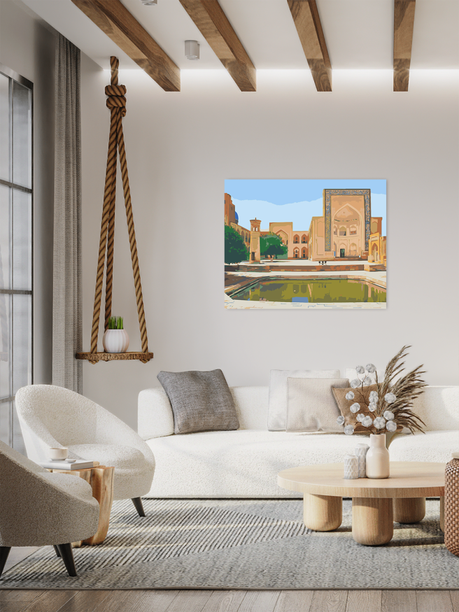 Raqamlar bo‘yicha rasm &amp;quot;Buxoro. Me’moriy majmua&amp;quot;