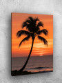 Постер на холсте &amp;quot;Пальма на закате&amp;quot;