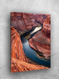 Постер на холсте &amp;quot;Река в глубоком каменном каньоне&amp;quot;