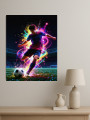 Holstga bosilgan poster &amp;quot;Yorug‘lik energiyasidagi futbolchi&amp;quot;
