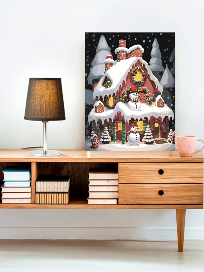 Картина по номерам &amp;quot;Дом в лесу&amp;quot;