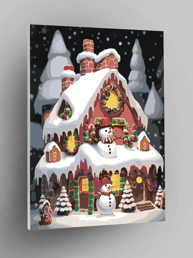 Картина по номерам &amp;quot;Дом в лесу&amp;quot;