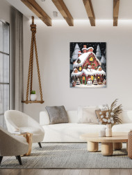 Картина по номерам &amp;quot;Дом в лесу&amp;quot;